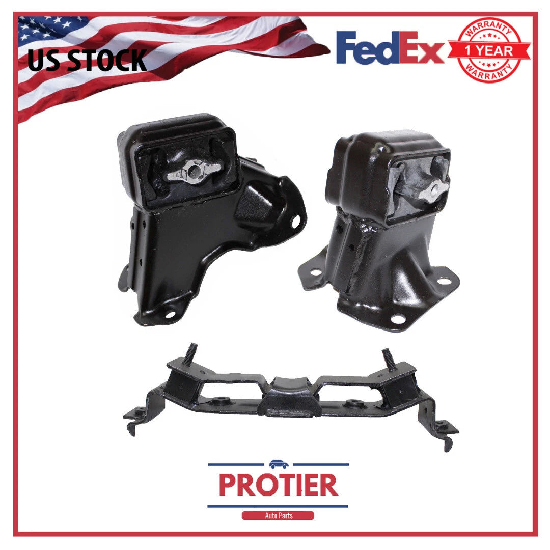 Engine & Trans Mount Set 3PCS for Jeep Sport Utility Commander Grand Cherokee 6B93BC-57