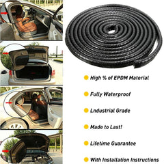 16ft Car Trim Edge Door Molding Rubber Strip Scratch Seal Protector Guard Decor 6B93BC-57
