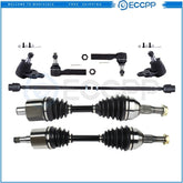 Front Tie Rod End Ball Joint with CV Axle Shaft For 2000-05 Buick Century Impala KOEEP