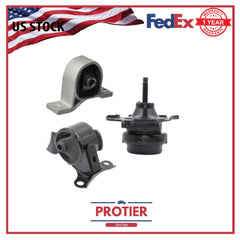 Motor & Trans Mount 3PCS Set for 2001-2005 Honda Civic 1.7L for Auto Trans 6B93BC-57