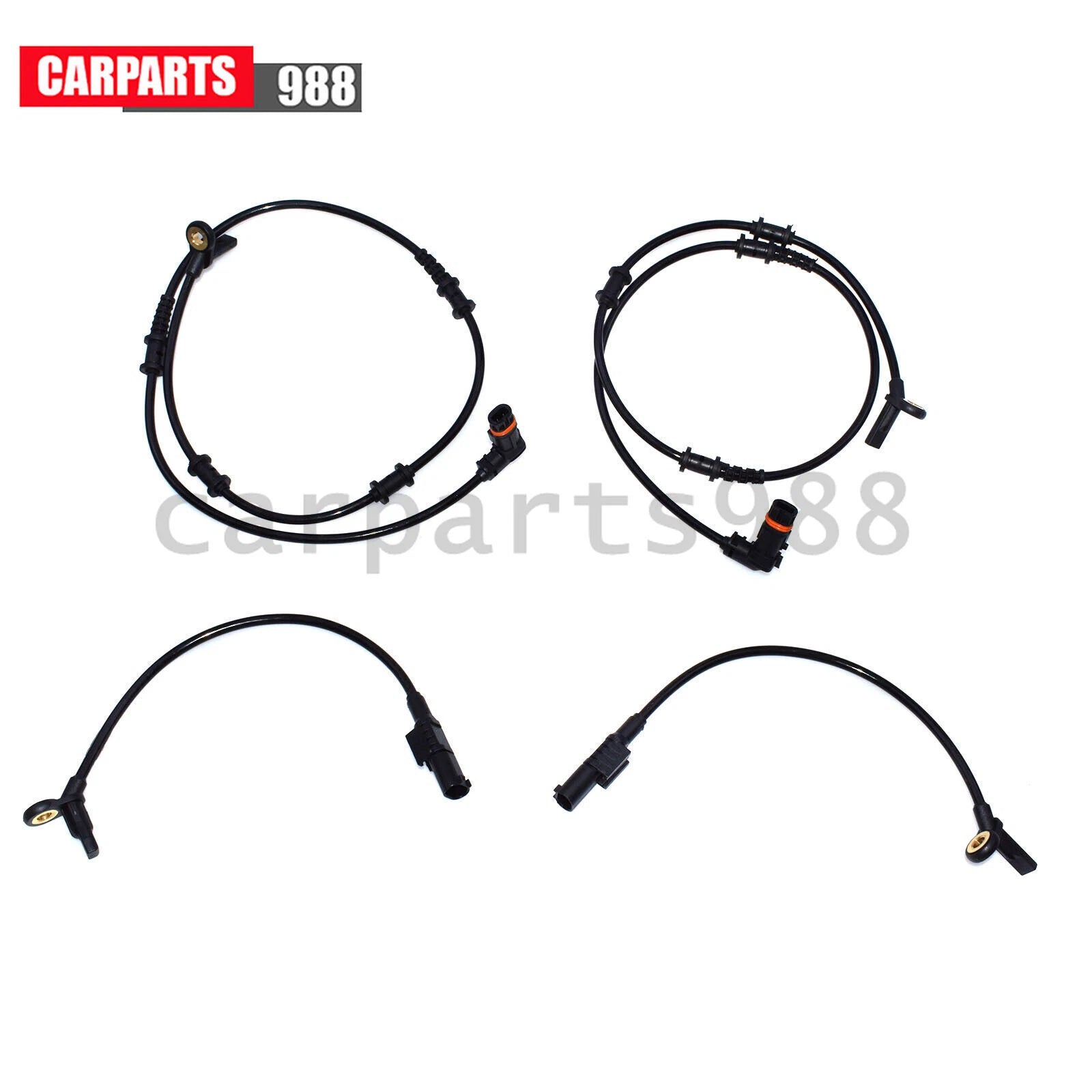 4Pcs Front Rear ABS Wheel Speed Sensor For Mercedes W164 1645400717 1645400917 6B93BC-57
