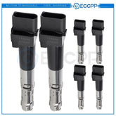 Set of 6 Ignition Coil For VW Golf Jetta V6 2.8L 022905100K 022905100N UF404