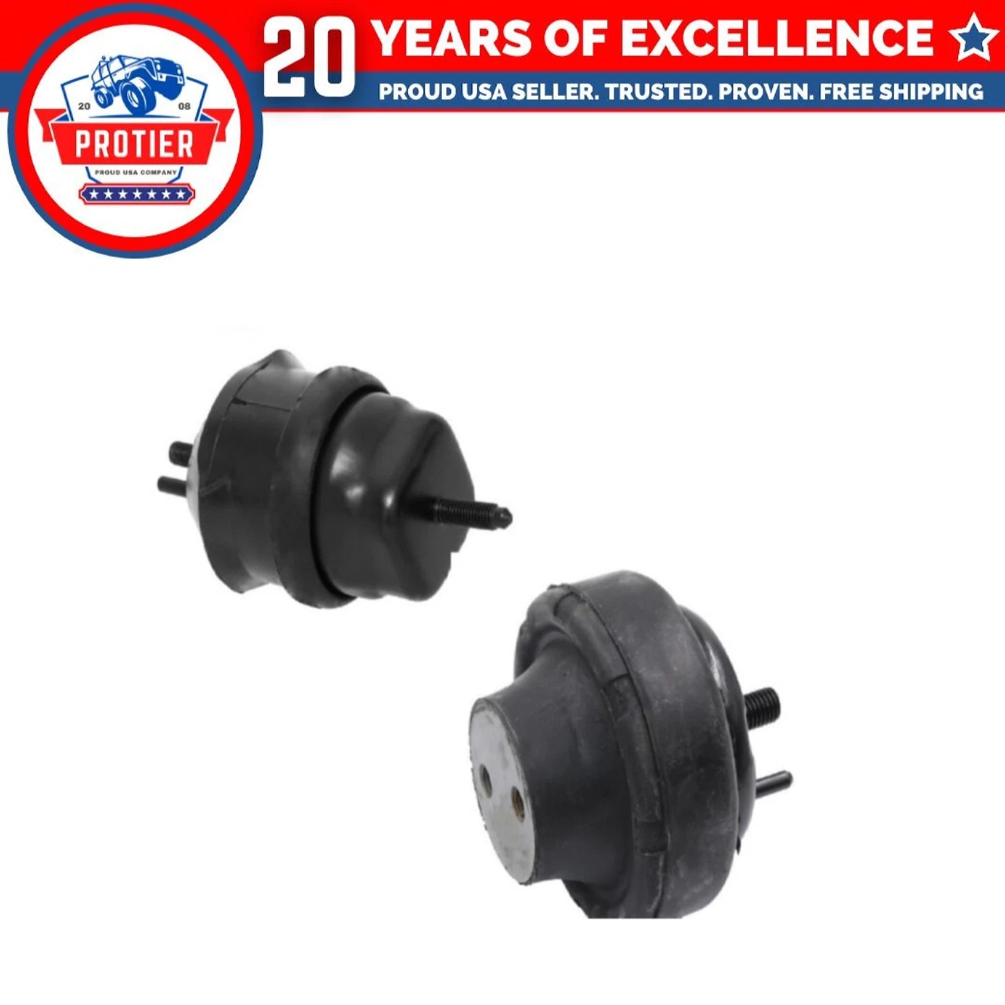 Motor & Trans Mount 2PCS Set Compatible for 1991-1995 Compatible ford Taurus/ 6B93BC-57