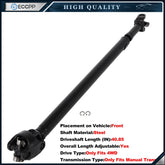 Drive Shaft Front for Jeep TJ/Wrangler 1998 1999 2000 2001 2002 Manual Trans 4WD 6B93BC-57