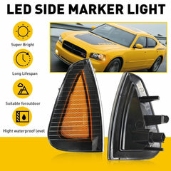 Side Marker Parking Turn Signal Corner Lights For 2006-2010 Dodge Charger EOA 6B93BC-57