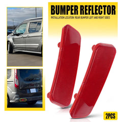 For 14-22 Ford Transit Connect Left Right Side Rear Bumper Reflector Light Lam A 6B93BC-57