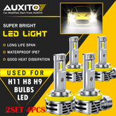 4X Auxito LED Headlight H11 Low Bulb Canbus Kit 60000LM 6500K Ultra Bright M6S A AUXITO