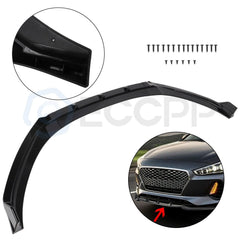 For 16-18 Hyundai Elantra 3x Glossy Black Front Bumper Lip Spoiler Splitter 6B93BC-57