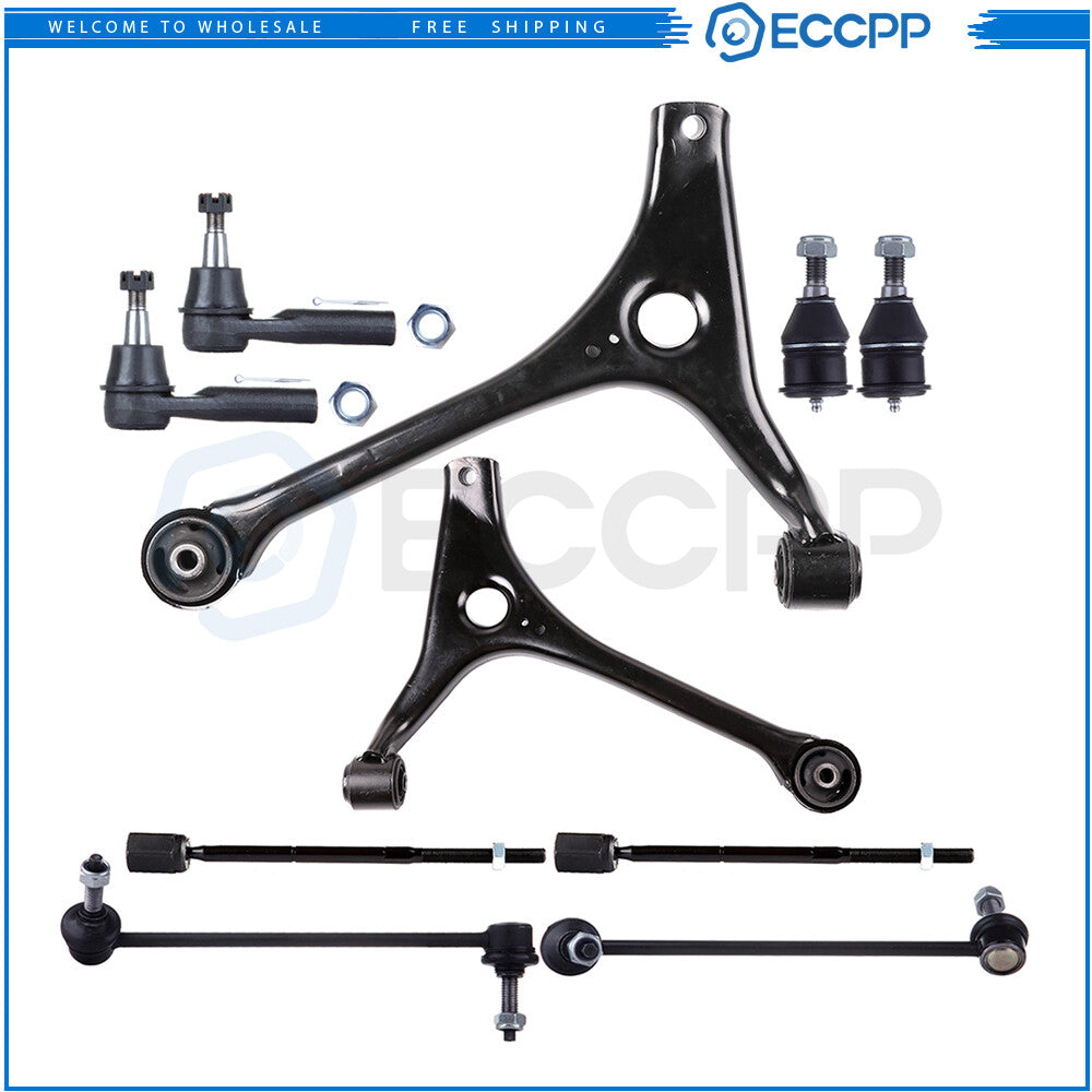 Front Lower Control Arms Tie Rod Ends Suspension For Ford Taurus Mercury Sable 6B93BC-57