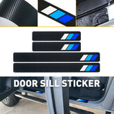 4X Tri-Color Car Door Sill Protector For Toyota Accessory Plate Panel Cover EOA 6B93BC-57