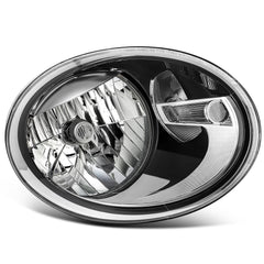 ECCPP Headlights Assembly For Volkswagen Beetle 1.8L 2.0L 2012-2019 Pair Black 6B93BC-57