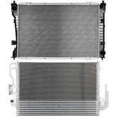 Aluminum Radiator & Condenser Cooling Kit For 08-2011 Ford Escape Mazda Tribute