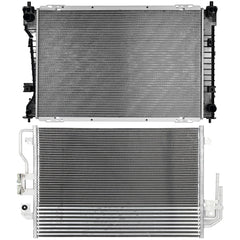 Aluminum Radiator & Condenser Cooling Kit For 08-2011 Ford Escape Mazda Tribute