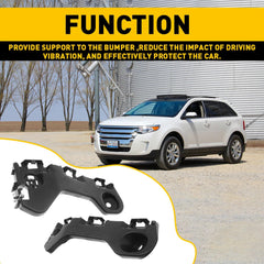 1 Pair For 2011 2012 2013 2014 Ford Edge Bumper Bracket Front Beam Mount Support 6B93BC-57