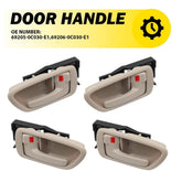 4x Interior Door Handles For 2004-06 Toyota Tundra Pickup Crew Cab Only Beige EA 6B93BC-57