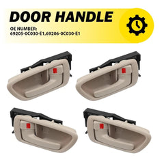 4x Interior Door Handles For 2004-06 Toyota Tundra Pickup Crew Cab Only Beige EA 6B93BC-57