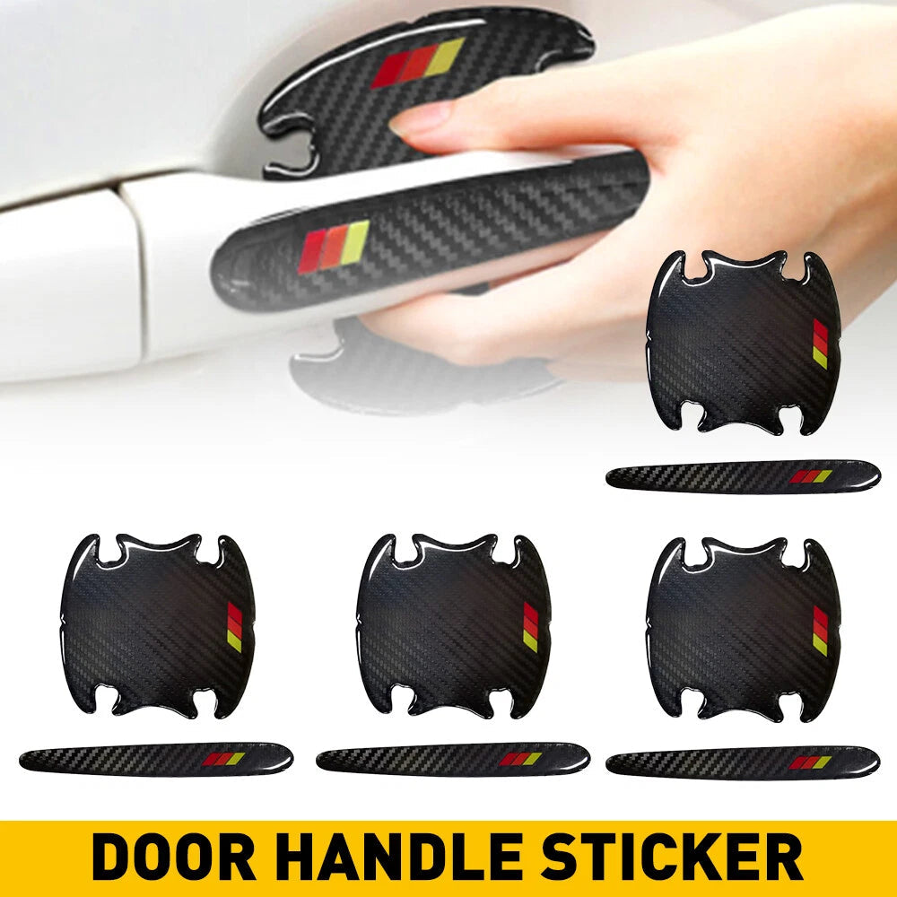 8PCS Car Door Handle Bowl Anti Scratch Sticker Protector Cover For Toyota Tacoma 6B93BC-57