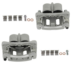 Front Brake Calipers 2Pcs Kits Zinc For 2007-2009 Ford Edge 18B5026 18B5027 6B93BC-57