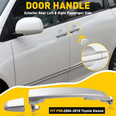 For Toyota 2004-10 Sienna Silver Pearl Rear L/R Outside Door Handle w/O Keyhole 6B93BC-57