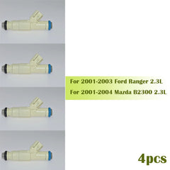 4pcs Fuel Injector For 2001-2004 Ford Ranger Mazda B2300 L4 2.3L 0280156155 6B93BC-57