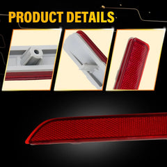 2X Rear Bumper Reflector Light For 2015-2022 Nissan Murano 3.5L/2018-2022 Leaf A 6B93BC-57