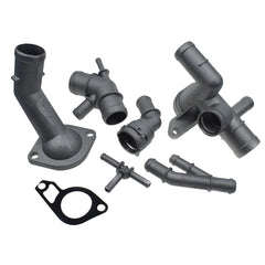 6PCS Aluminum Coolant Flange For 2000-2005 VW Golf MK4 Jetta GTI Beetle Audi TT 6B93BC-57