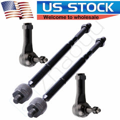 4Pcs Fits 2005-2007 Chevy Equinox Front Inner Outer Tie Rod Links Steering Part 6B93BC-57