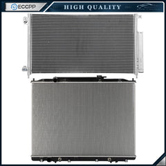Aluminum Radiator & AC Condenser Cooling Kit For 2006-2007 Honda Accord 6B93BC-57