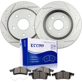 Rear Disc Rotors Ceramic Brake Pads for 1999-2002 2003 2004 Jeep Grand Cherokee 6B93BC-57