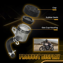 Motorcycle Brake Fluid Reservoir For Honda Kawasaki Ducati Suzuki Yamaha Triumph 6B93BC-57