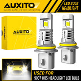 AUXITO 9007/HB5 LED Headlight Bulbs Kit High Low 6500K Super White Bright USEOA AUXITO