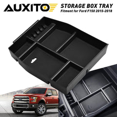 For 2015-2018 Ford F150 Car Center Console Armrest Storage Box Organizer Tray US 6B93BC-57