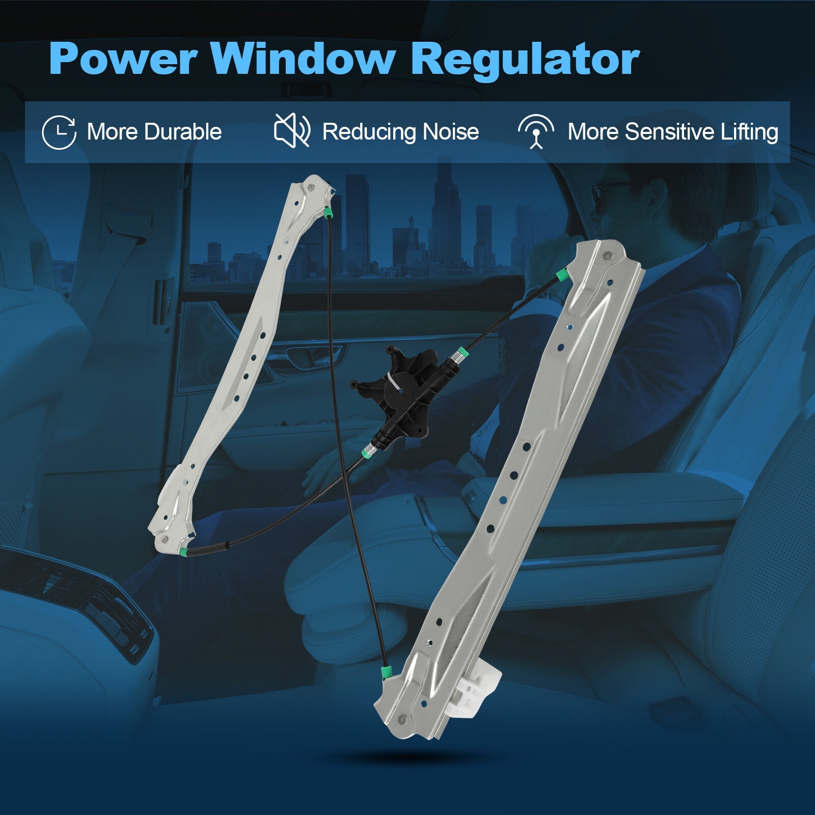 For Dodge Grand Caravan 2020-2008 Front Left Power Window Regulator Assembly 6B93BC-57