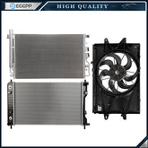 Electric Radiator Condenser Cooling Fan Kit For 10 11-15 Chevrolet Equinox 2.4L 6B93BC-57