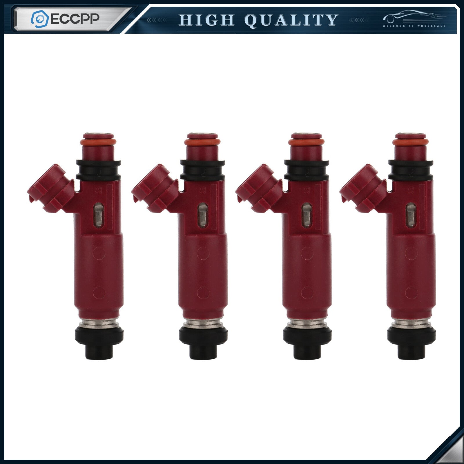 4pcs Fuel Injectors For Mazda Miata 1.8L 2000 1999 Base LS SE 195500-3310 6B93BC-57
