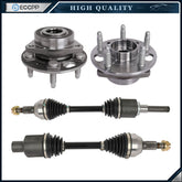 2X CV Axle + 2X Wheel Hub Bearing Front For 2010-2017 GMC Terrain Chevy Equinox 6B93BC-57