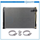 Radiator For 2005-2006 Toyota Sienna with Universal Oil Hose Clamps Kit