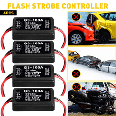 4X Flash Strobe Controller Box Flasher for Module LED 3RD Brake Tail Stop Light 6B93BC-57