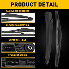 Rear Wiper Arm and Blade for Kia Soul 2010-2020 Back Window Windshield Wiper US 6B93BC-57