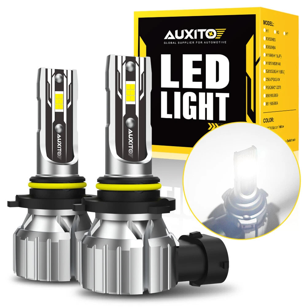 AUXITO 9005 HB3 LED High Beam Headlight Kit Bulb Super Bright 6500K 20000LM E2 A AUXITO