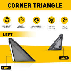 Left Driver Side Mirror Flag Applique Trim for 2008 - 2020 Dodge Grand Caravan A 6B93BC-57