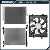Electric Radiator Condenser Cooling Fan Kit For 15 2016 2017-2020 Dodge Durango 6B93BC-57