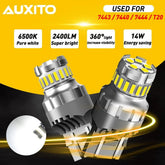 AUXITO 7443 7440 LED Reverse Backup Light White 6500K DRL Parking Tail Bulbs USA AUXITO
