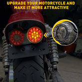 For Honda Shadow VLX 600 VT750 1100 Dual Rear LED Turn Signals Brake Tail Light 6B93BC-57