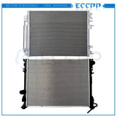 Aluminum Radiator & AC Condenser Cooling Kit For 2009-2010 Chrysler 300 2.7L 6B93BC-57