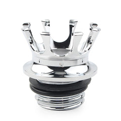 King Crown Gas Cap Fuel Tank Cover For Harley Softail Sportster XL883 Road King