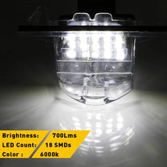 Exact Fit White 18-LED Plate License Light Lamps For Civic Honda Fit CR-V, etc 6B93BC-57
