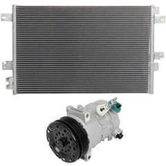 AC Condenser & Compressor Cooling Kit For 11-14 Chrysler 200 08-14 Dodge Avenger 6B93BC-57
