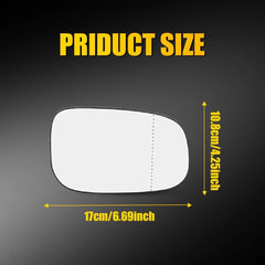 Passenger RH Heated Mirror Glass w/ Backing Fit Volvo S80 S60 S40 V60 C30 V70 EA 6B93BC-57