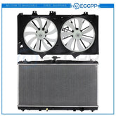 Radiator Cooling Fan Kit For 2012 2013 2014 2015 2016 2017 Toyota Camry 6B93BC-57